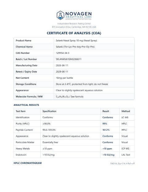 COA batch A001