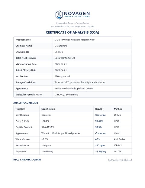 COA batch A001