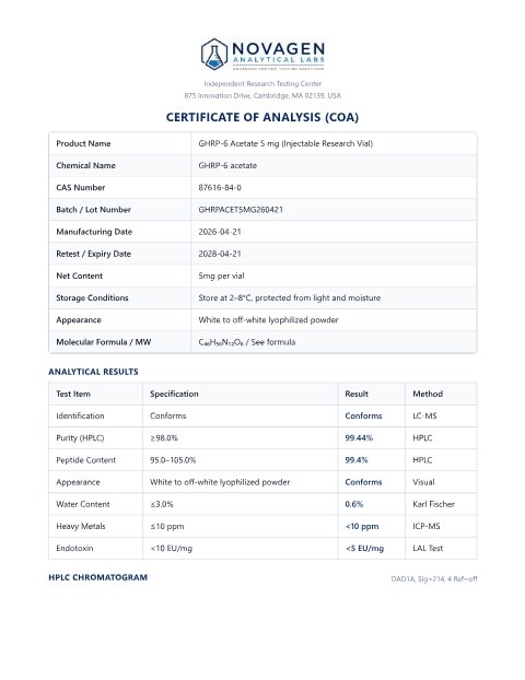 COA batch A001