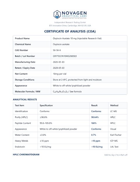 COA batch A001